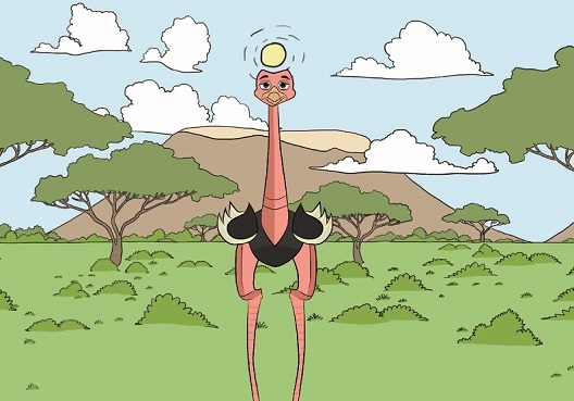 Olivia the ostrich