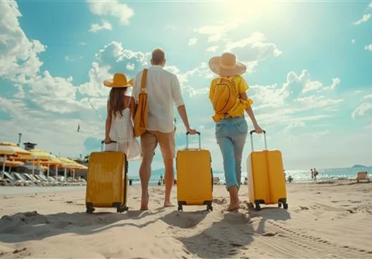 A South African couple enjoy the sunshine as they spend time outside on their international trip.
